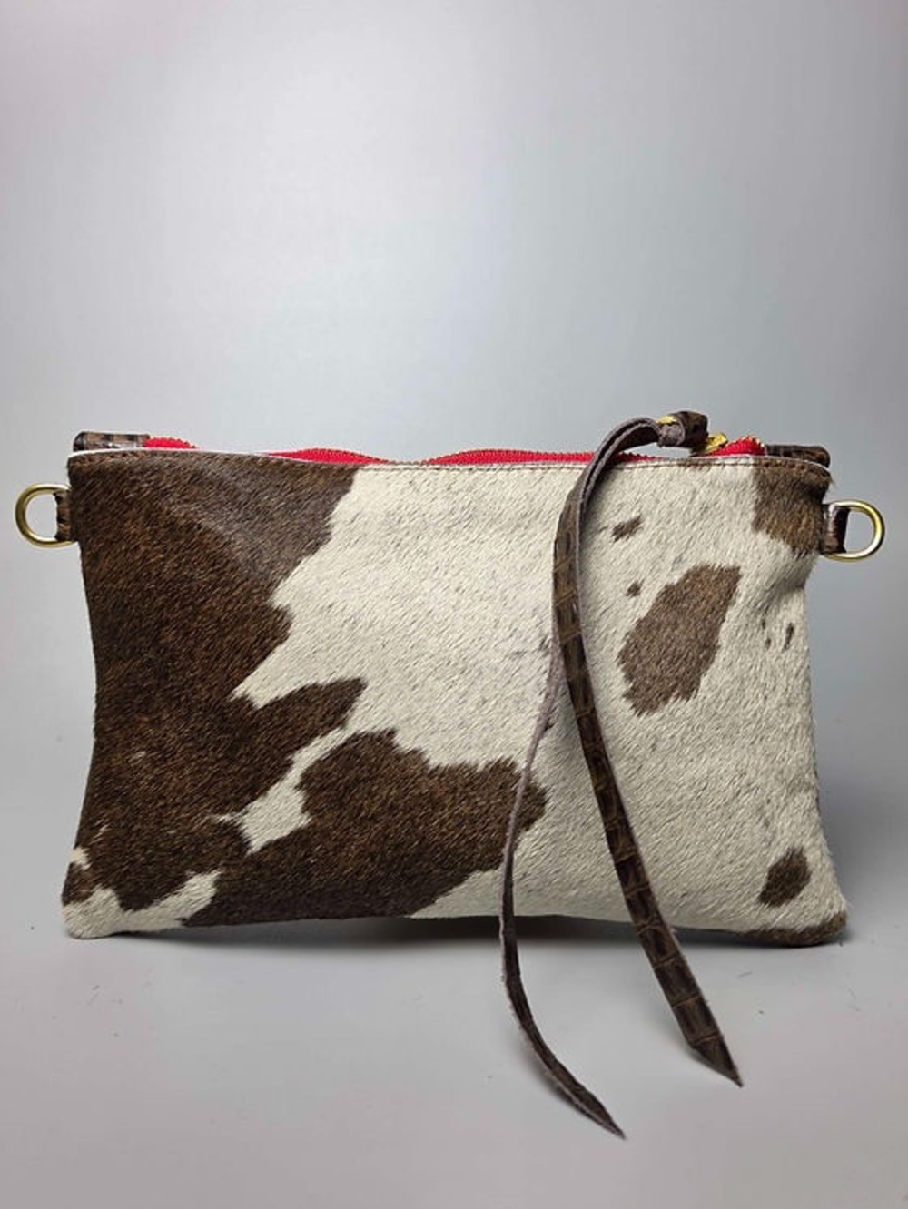BuxieJo Clyde Cow Print Crossbody Bag